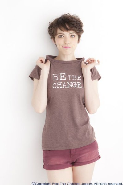 画像1: ☆ME to WE Tシャツ☆WOMEN'S: Be the change (1)